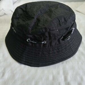 Black nylon kid adjustable sport hat
